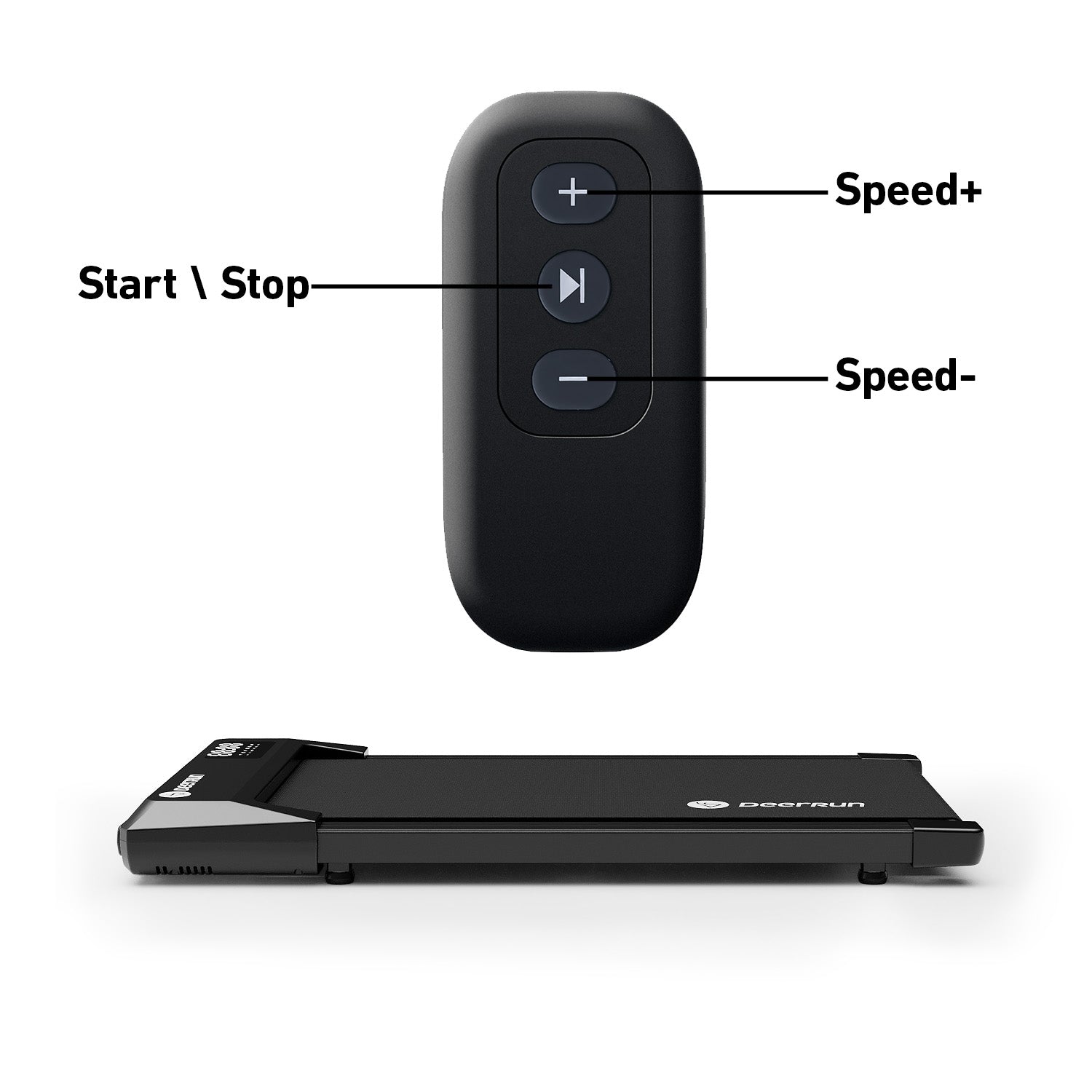 DeerRun Q1 Mini Smartes Walking-Pad mit 136 kg Tragfähigkeit - 1- 6 km/h