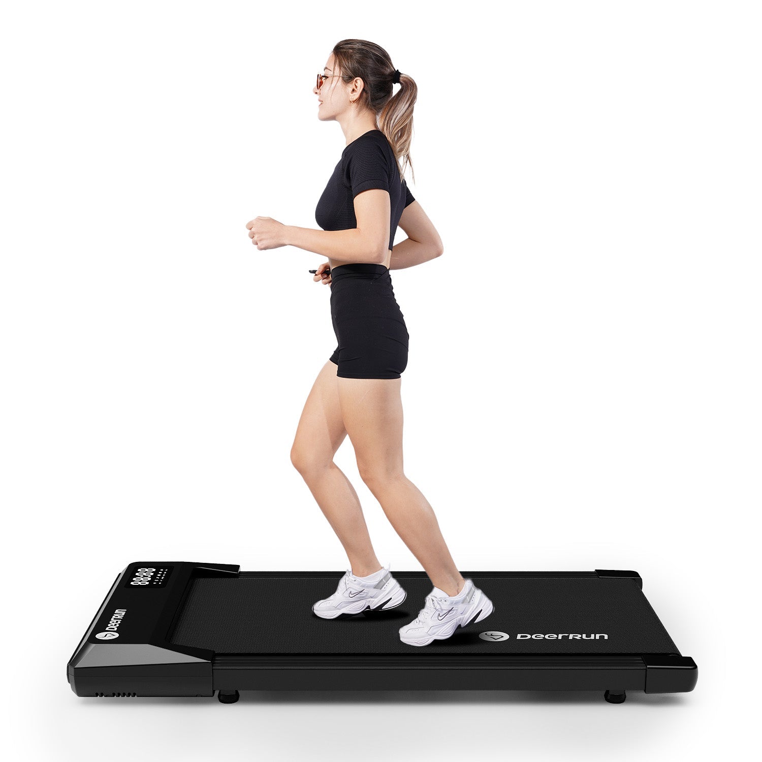 DeerRun Q1 Mini Smartes Walking-Pad mit 136 kg Tragfähigkeit - 1- 6 km/h