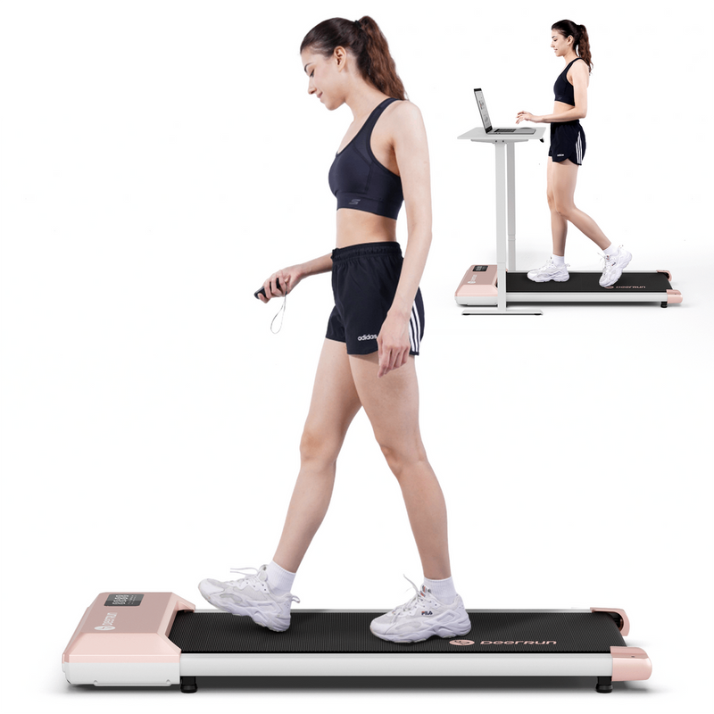 DeerRun Q1 Mini Smartes Walking-Pad mit 136 kg Tragfähigkeit - 1- 6 km/h